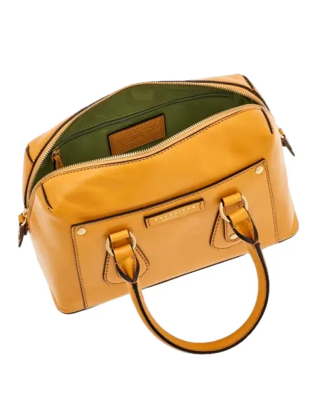 Borsa due manici con chiusura con zip The Bridge Cecilia giallo