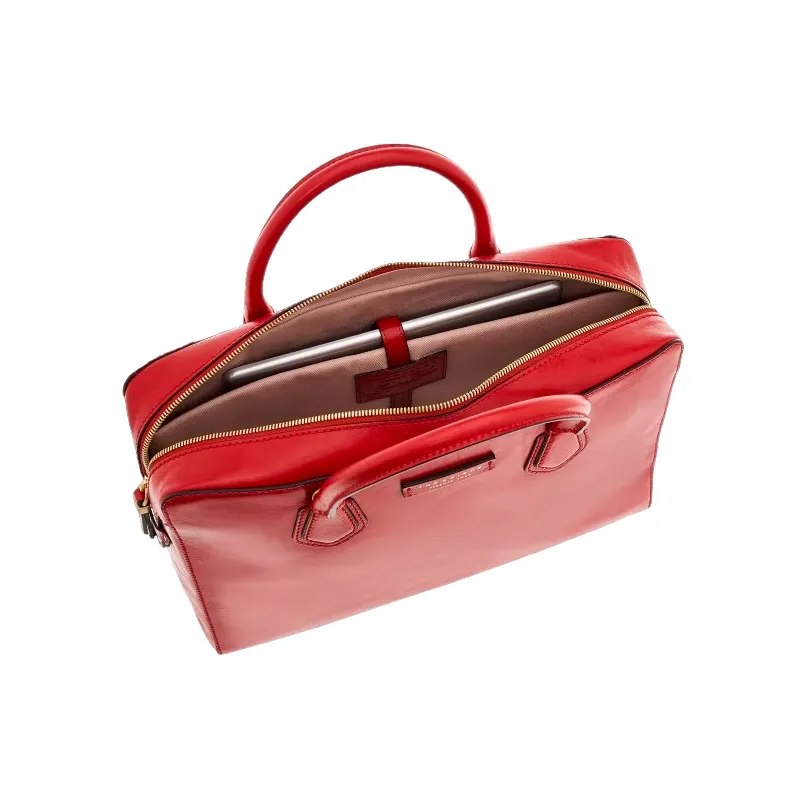Aktentasche mit zwei Griffen The Bridge Costanza, rot 2