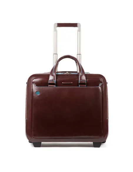 Trolley pilota con porta pc Piquadro Blue Square marrone