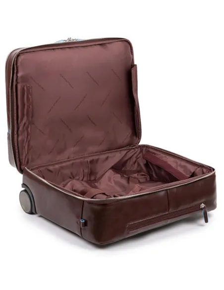 Trolley pilota con porta pc Piquadro Blue Square marrone