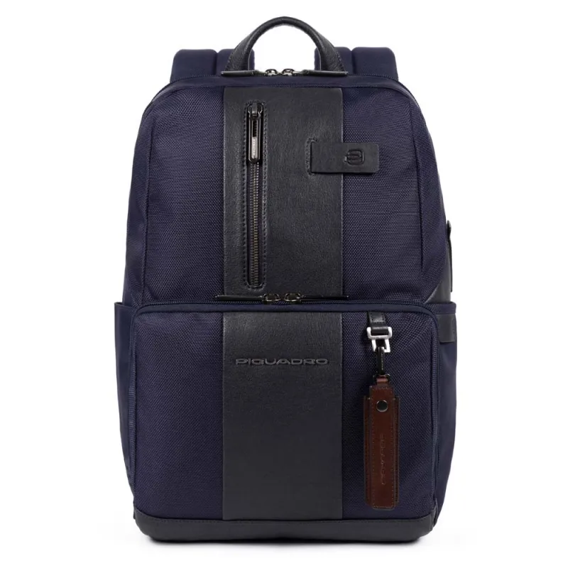 Piquadro brief 2 Laptop and iPad® backpack in recycled...