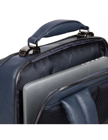Zaino Porta computer Piquadro Modus con cavo anti furto, blu