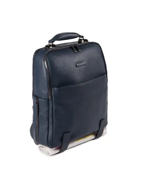 Piquadro Modus Restyling Computer backpack with anti-theft cable, blue
