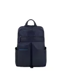 Zaino porta PC da 14 in pelle Piquadro Paavo blu