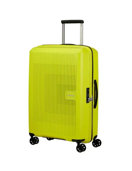 American Tourister Aerostep Medium expandable trolley Light Lime