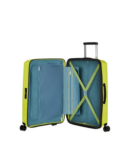 American Tourister Aerostep Medium expandable trolley Light Lime