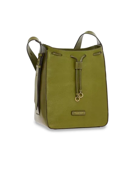 Women's medium shoulder bag The Bridge Carlotta, green