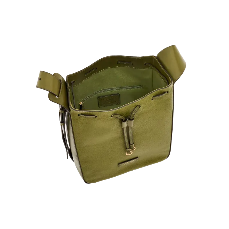 Women's medium shoulder bag The Bridge Carlotta, green 2