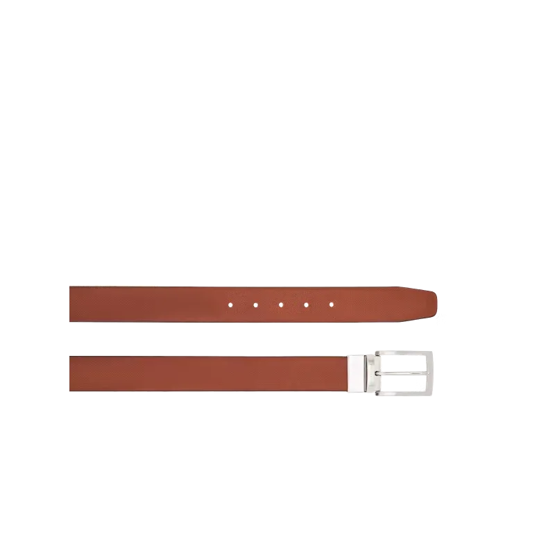 Cintura in pelle double The Bridge Brunelleschi marrone-nero 2