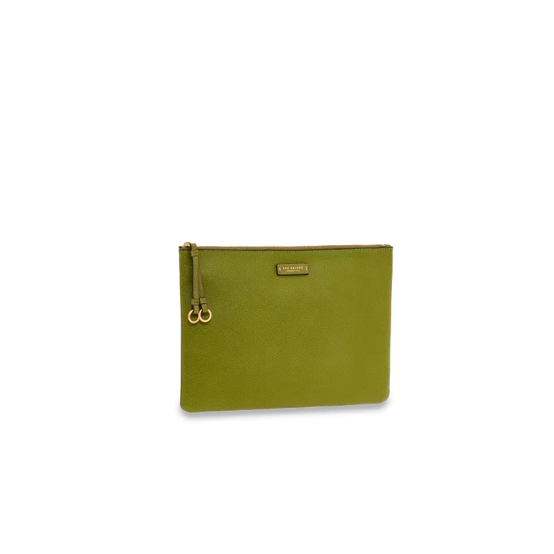 Clutch in pelle porta ipad The Bridge Carlotta verde