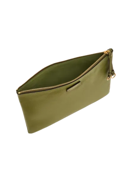 The Bridge Ipad Leather Clutch Bag, green