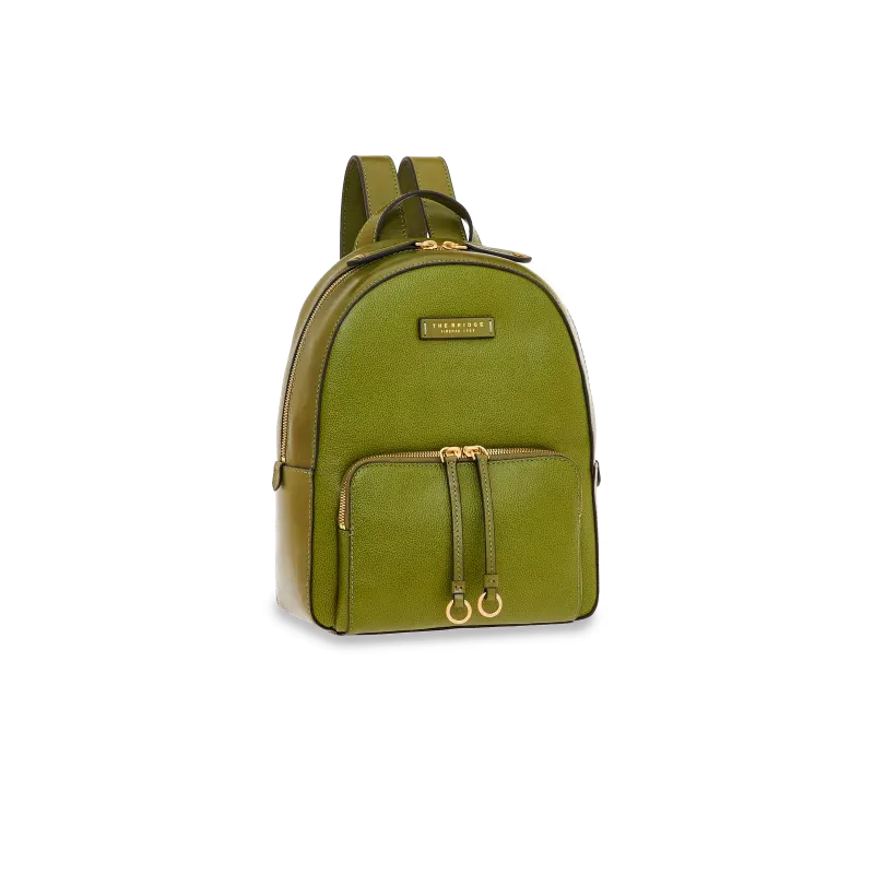 Women's leather backpack The Bridge Carlotta, green