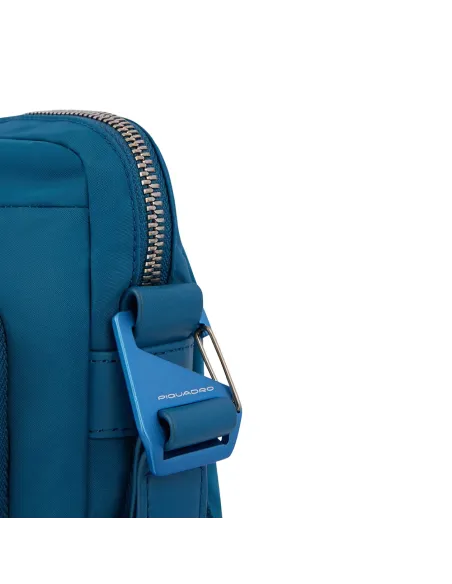 Piquadro PQ-RY expandable laptop briefcase petrol blue