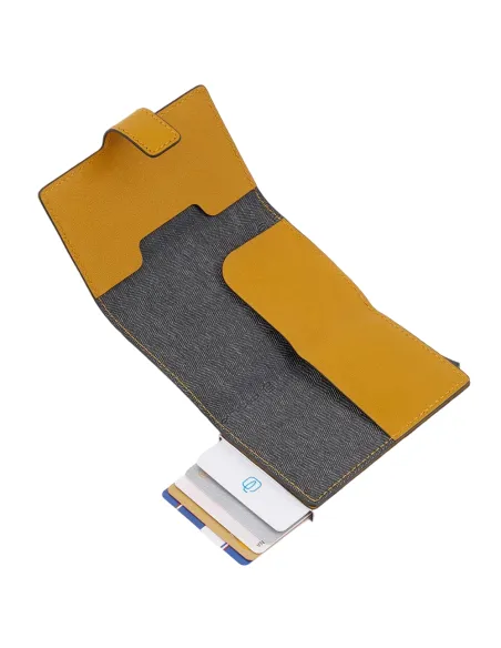 Compact Wallet für Scheine und Kreditkarten B3, gelb