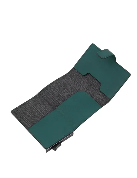 Compact Wallet für Scheine und Kreditkarten B3, Grün