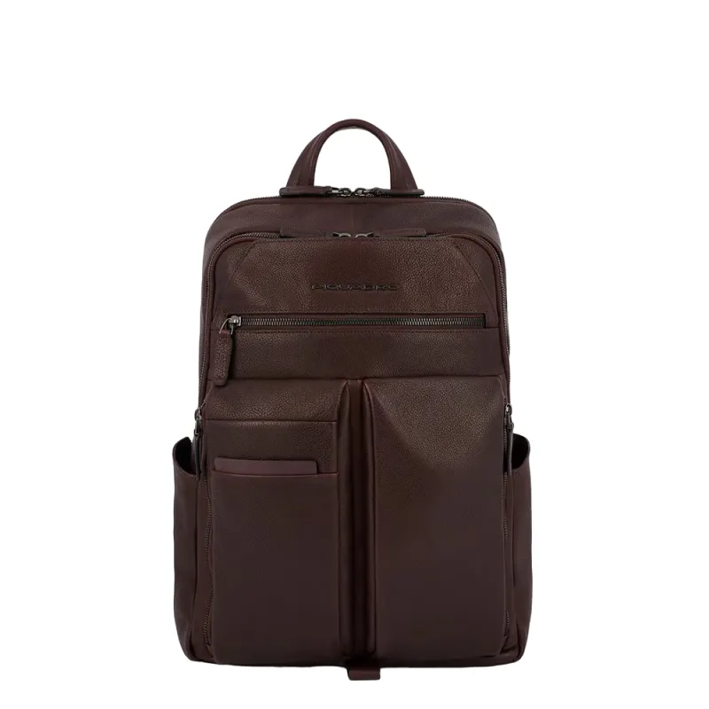 Piquadro Paavo Laptop leather backpack with iPad®...