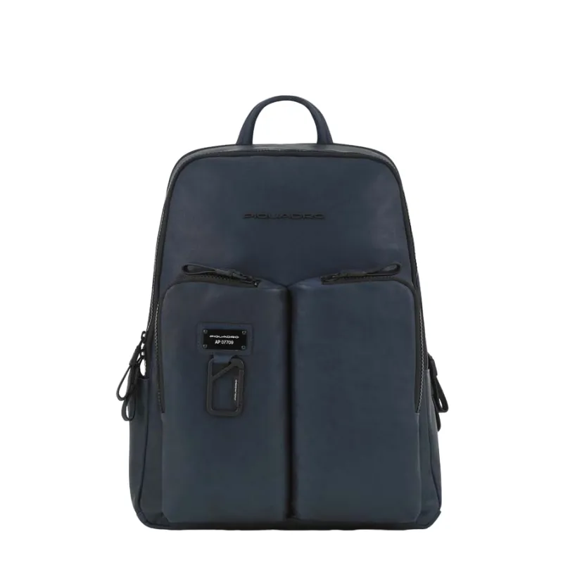 Zaino in pelle Porta PC PQ Harper, blu