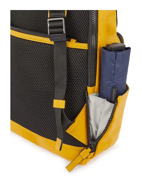 Piquadro Harper Leder PC-Rucksack, grün