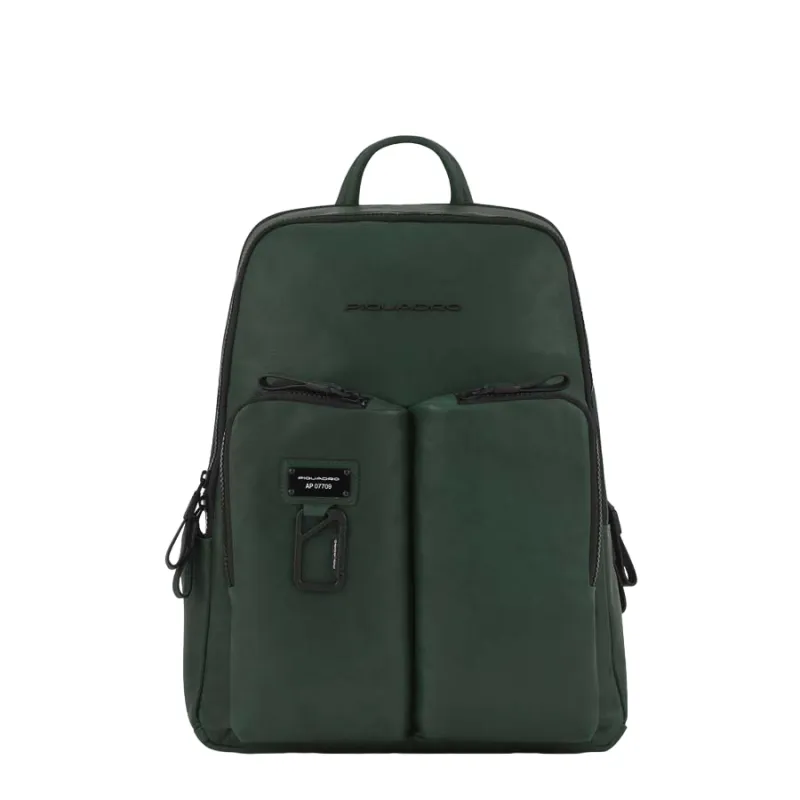 Zaino in pelle Porta PC PQ Harper, verde