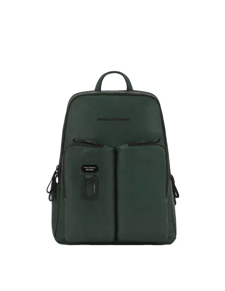 Piquadro Harper Leder PC-Rucksack, grün