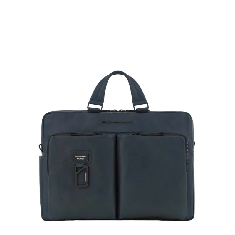 Piquadro Harper Aktentasche mit zwei Griffen, blau