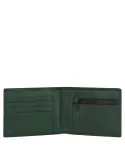 Piquadro Harper Herrenbrieftasche mit Münzfach mit Reißverschluss, grün