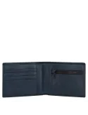 Men's wallet with zipped coin pocket Harper, blue