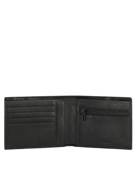 Men's wallet with zipped coin pocket Harper black