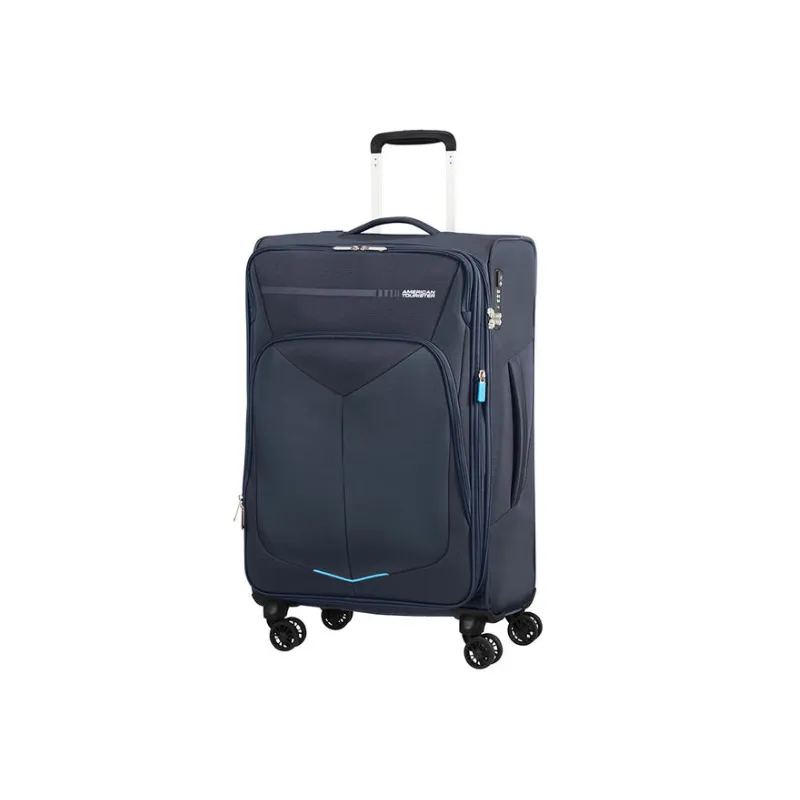 Mittelgroßer, erweiterbarer Trolley  SummerFunk, blau