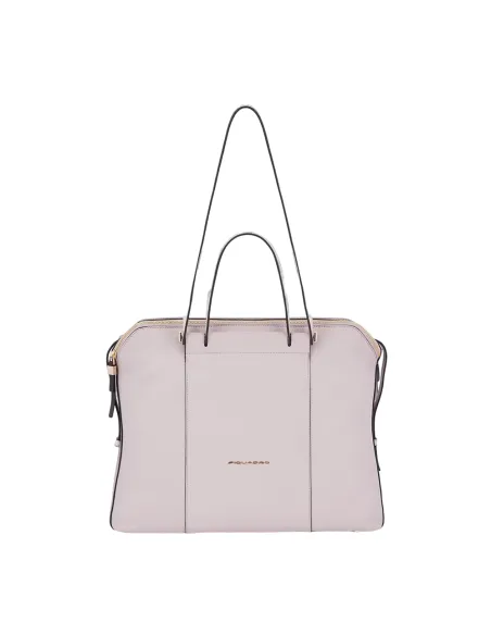 Women's computer and iPad® bag with three compartments violet