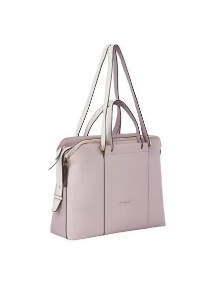 Women's computer and iPad® bag with three compartments violet