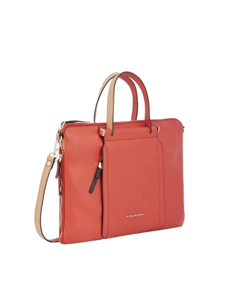 Piquadro Circle Expandierbare schlanke Aktentasche