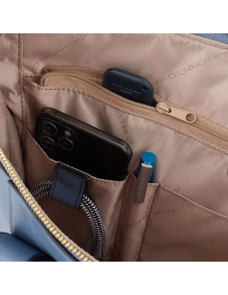 Piquadro Circle Expandierbare schlanke Aktentasche