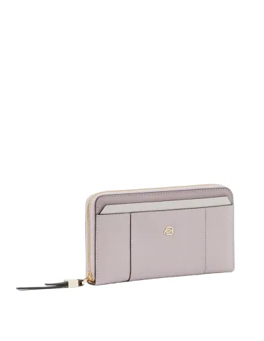 Zip-around women's wallet with card...