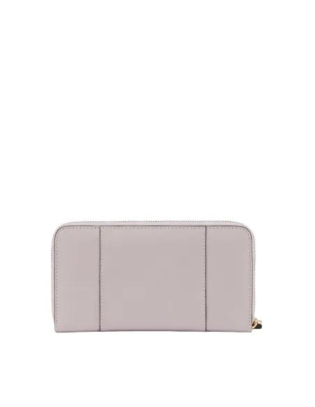 Zip-around women's wallet with card slots Circle, light violet