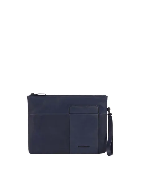 Piquadro Finn Men's clutch with iPad® compartment, blue