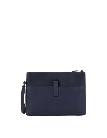 Pochette uomo in pelle porta iPad® Piquadro Finn nera