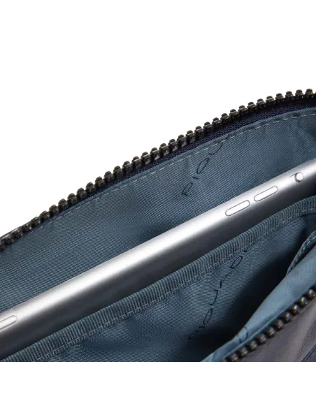 Pochette uomo in pelle porta iPad® Piquadro Finn nera