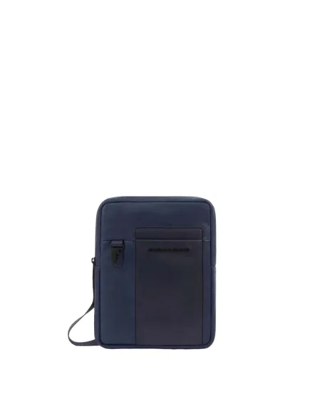 Piquadro Finn iPad® crossbody bag, blue