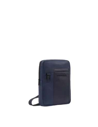 Piquadro Finn iPad® crossbody bag, blue