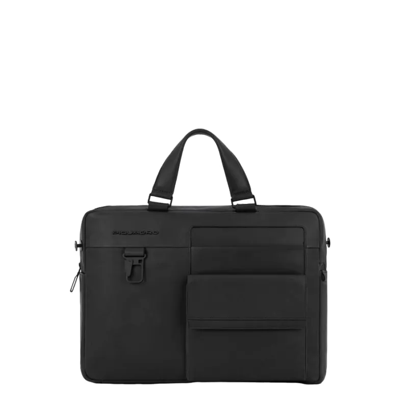 Laptoptasche 14" mit iPad®-Fach Piquadro Finn, schwarz