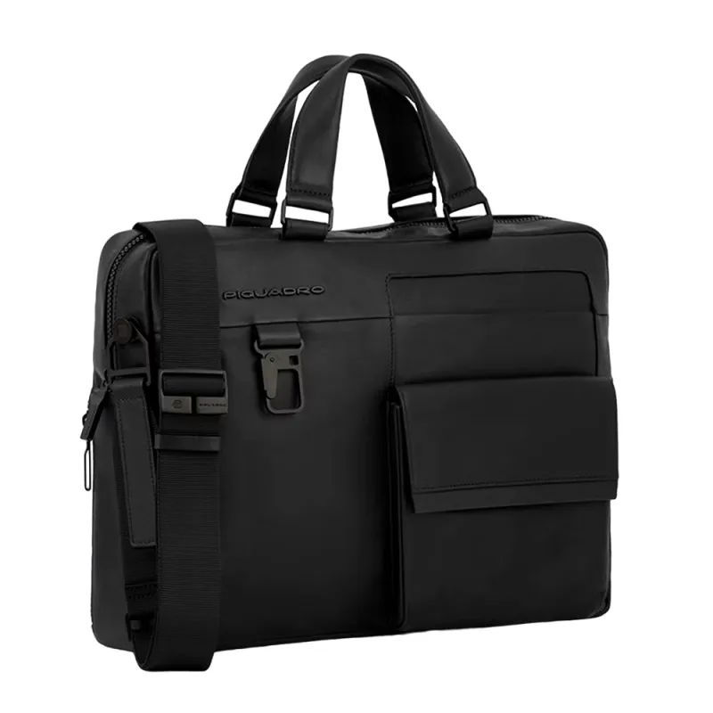 Laptoptasche 14" mit iPad®-Fach Piquadro Finn, schwarz 2