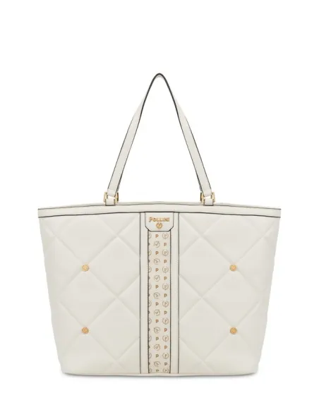 Shopping trapuntata Pollini avorio