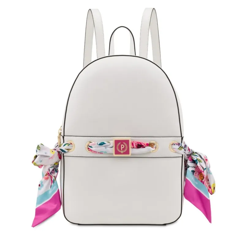 Pollini women's backpack with two compartments, white