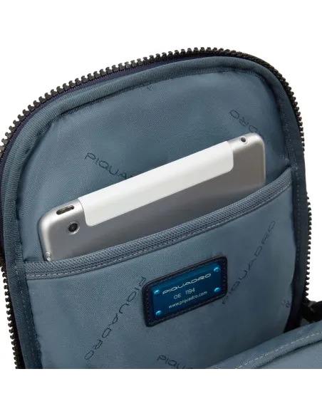 Umhängetasche mit iPad®mini-Fach Piquadro Finn, schwarz