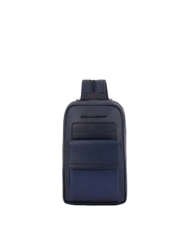Piquadro Finn leather mono sling bag...