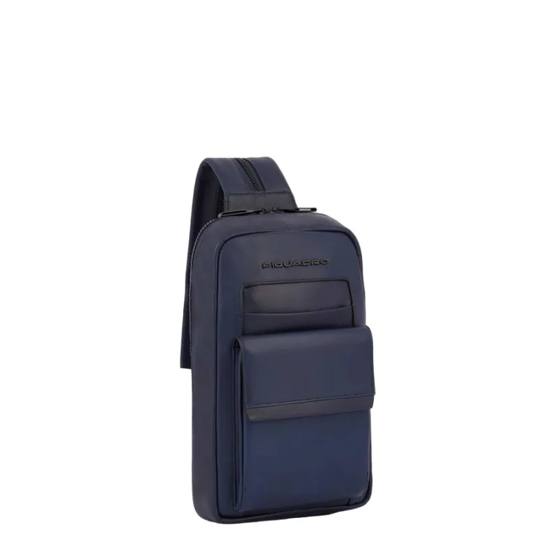 Umhängetasche mit iPad®mini-Fach Piquadro Finn, blau 2