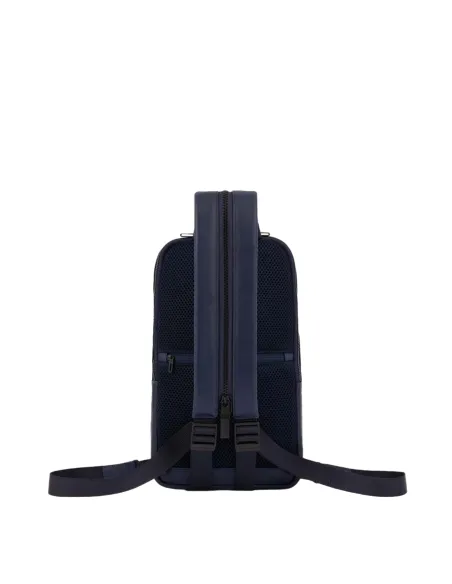 Monospalla in pelle Piquadro Finn blu