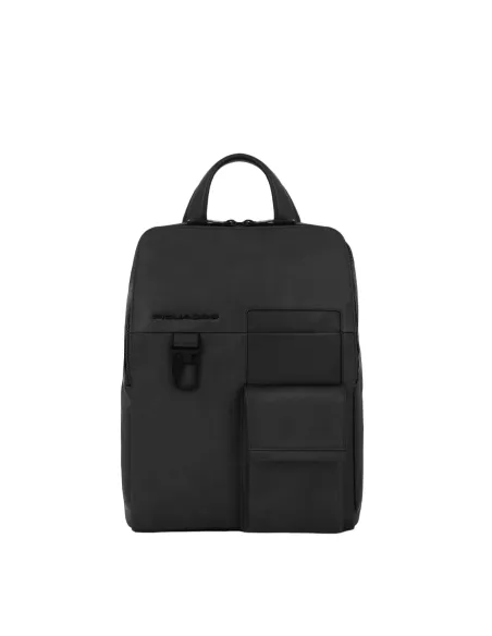 Piquadro Finn Small size laptop 13,3" backpack, black