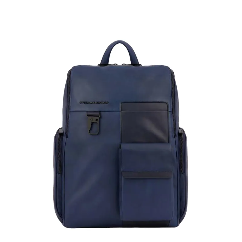 Piquadro Finn 15,6" Computer-Rucksack, blau